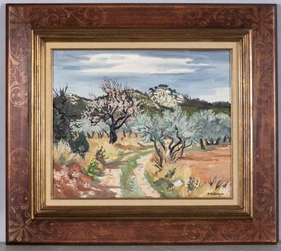 BRAYER Yves (1907-1990)
Le chemin au Printemps,
Hst...