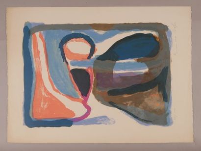 Bram VAN VELDE (1895-1981)
Night. 1968.
Lithograph...