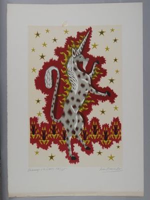 Jean LURCAT (1892-1966)
Sun face.
Lithograph...