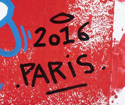 Mr. CHAT (Thoma Vuille),
Paris 2016, 
Acrylic...