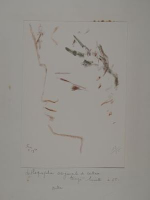Jean COCTEAU (1889-1963)
Bella. 1954.
Lithograph...