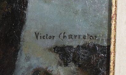 CHARRETON Victor (1864 - 1936)
Winter sunset,
Hst...