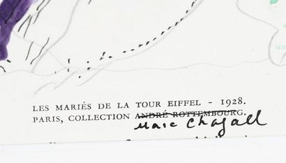 CHAGALL Marc (1887 - 1985)
Les mariés au...