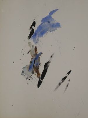 MIOTTE Jean,
Abstraction bleue,
Acrylique...