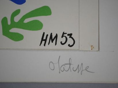 Henri MATISSE (1869-1954) after
the Gerbe.
Lithograph...
