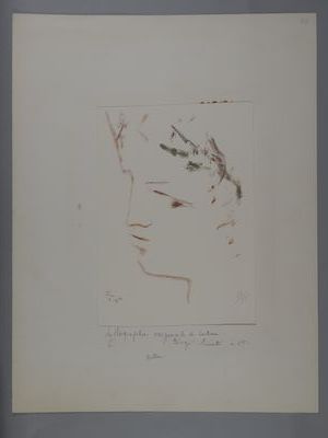 Jean COCTEAU (1889-1963)
Bella. 1954.
Lithograph...
