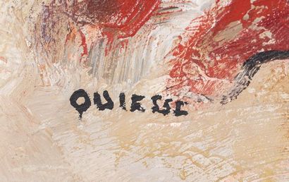 QUIESSE Claude (né en 1938)
Pêcheurs à Nazaré,
Hst...