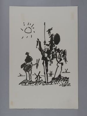 Pablo PICASSO (1881 - 1973) after
Don Quixote...