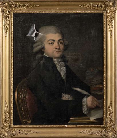 French school of the 18th century, 
Portrait...
