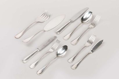 Part of a Christofle silver plated menagere...