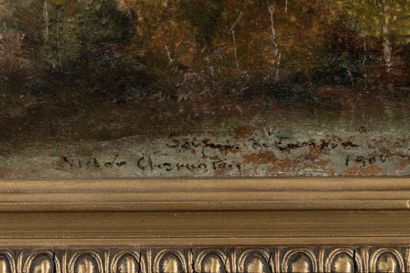 CHARRETON Victor, 
Landscape towards Authezat,...