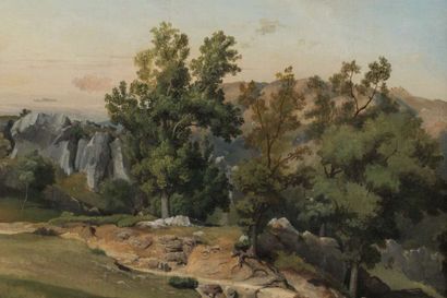 CARUELLE d'ALIGNY Théodore (1798-1871),
Landscape...