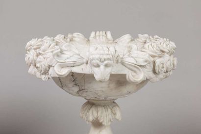 Pair of large alabaster bowls XIXth century...