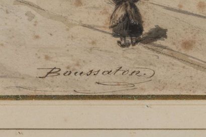 BOUSSATON
View of a mountain town and Royat,...