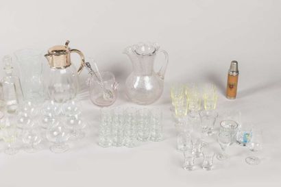 Set of mismatched glasses (series not complete)...