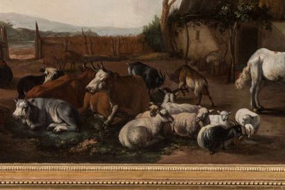BLOEMEN Pieter Van (1657 - 1720) (attr. to),
Farmyard,...