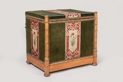 Wooden chest, the amounts worked to simulate...