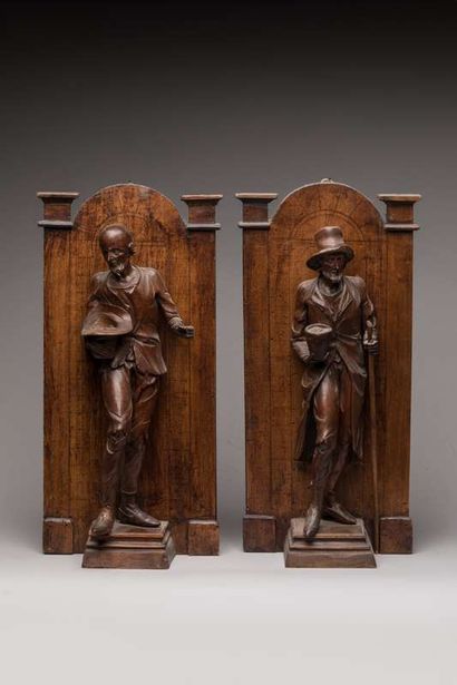 ITALY 18th or 19th century
Two figures representing...