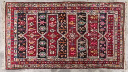 Lot of two carpets
Bidjar carpet (cotton...