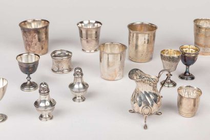 Lot including a silver frieze decorated kettle...