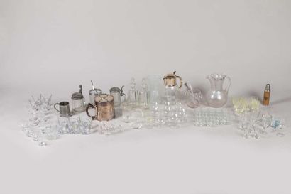 Set of mismatched glasses (series not complete)...