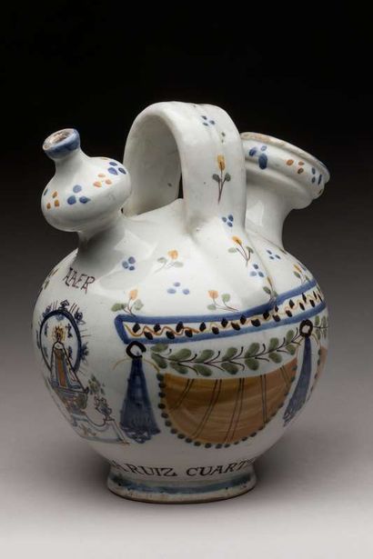 Earthenware peg, Spain - Flanders (?),
Height...