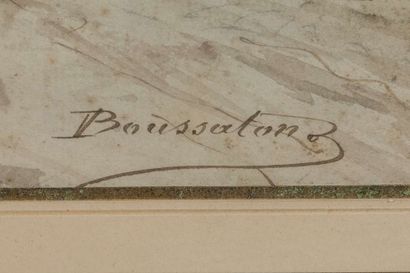 BOUSSATON
View of a mountain town and Royat,...