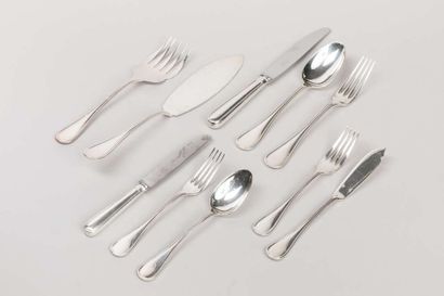 Part of a Christofle silver plated menagere...