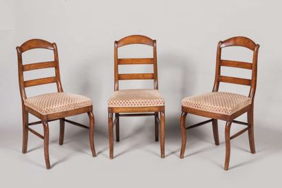 Suite of 10 mahogany and mahogany veneer...