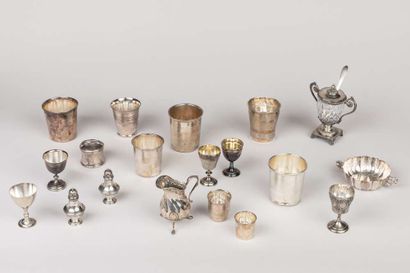 Lot including a silver frieze decorated kettle...