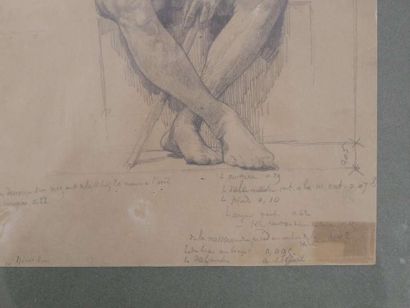 Study of an Elderly Seated Man 
pencil drawing...