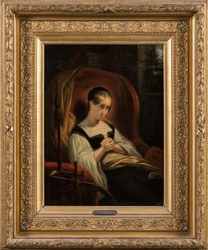 SCHEFFER Ary (After)
Portrait of a seated...