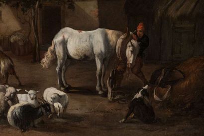 BLOEMEN Pieter Van (1657 - 1720) (attr. to),
Farmyard,...