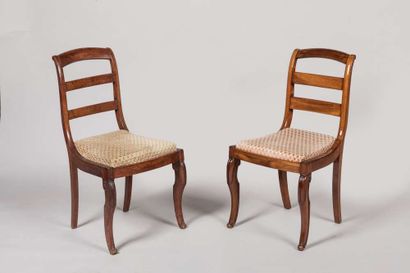 Suite of 10 mahogany and mahogany veneer...