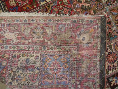 Baktiar hand-knotted carpet, compartmentalized...