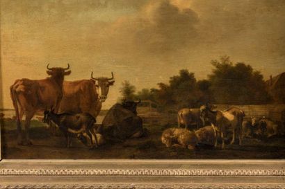 Dutch school of the 17th century, 
Cattle,...