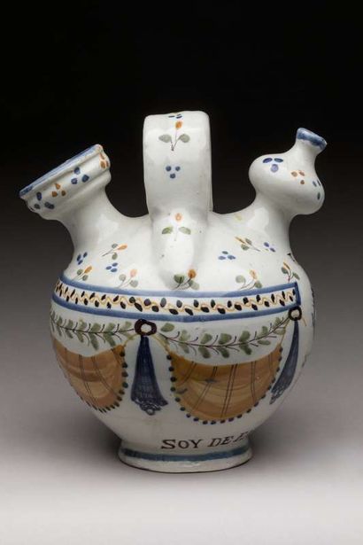 Earthenware peg, Spain - Flanders (?),
Height...