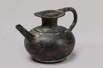 Small iron or cast iron coffee pot (object...