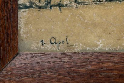 Three Delft or Holland tiles painted with...