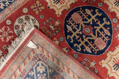 Sinkiang carpet (cotton warp and weft, wool...