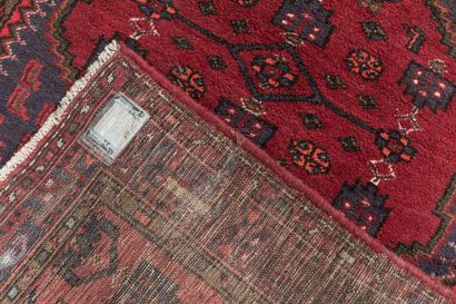 Hamadan carpet (cotton warp and weft, wool...