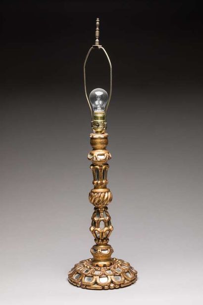 Work of the XXth century
Table lamp, wooden...