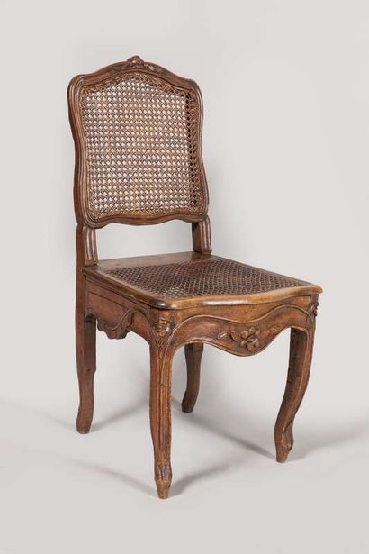 Two transformed beechwood commode chairs...