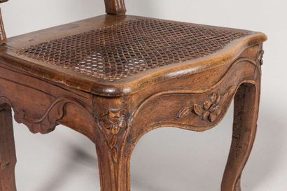 Two transformed beechwood commode chairs...