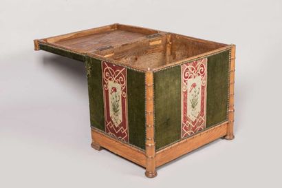 Wooden chest, the amounts worked to simulate...