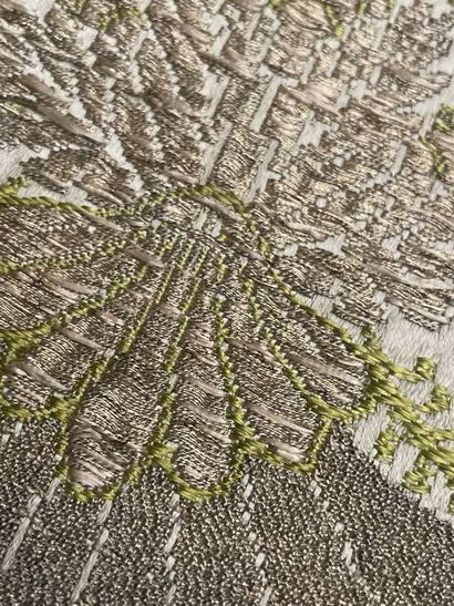 Table carpet in a lampas, middle 18th century,...