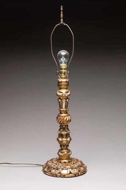 Work of the XXth century
Table lamp, wooden...
