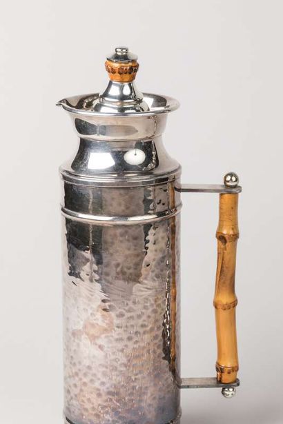 Thermos in silver plated metal PIETÀTERRE,...