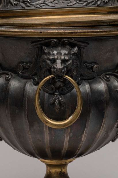 Oudry & Cie publishers
Gilt bronze and blackened...