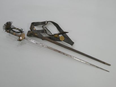 Epée d’officier modèle 1852/57. Clavier à...